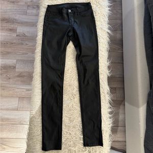 Black leather like pants H&M